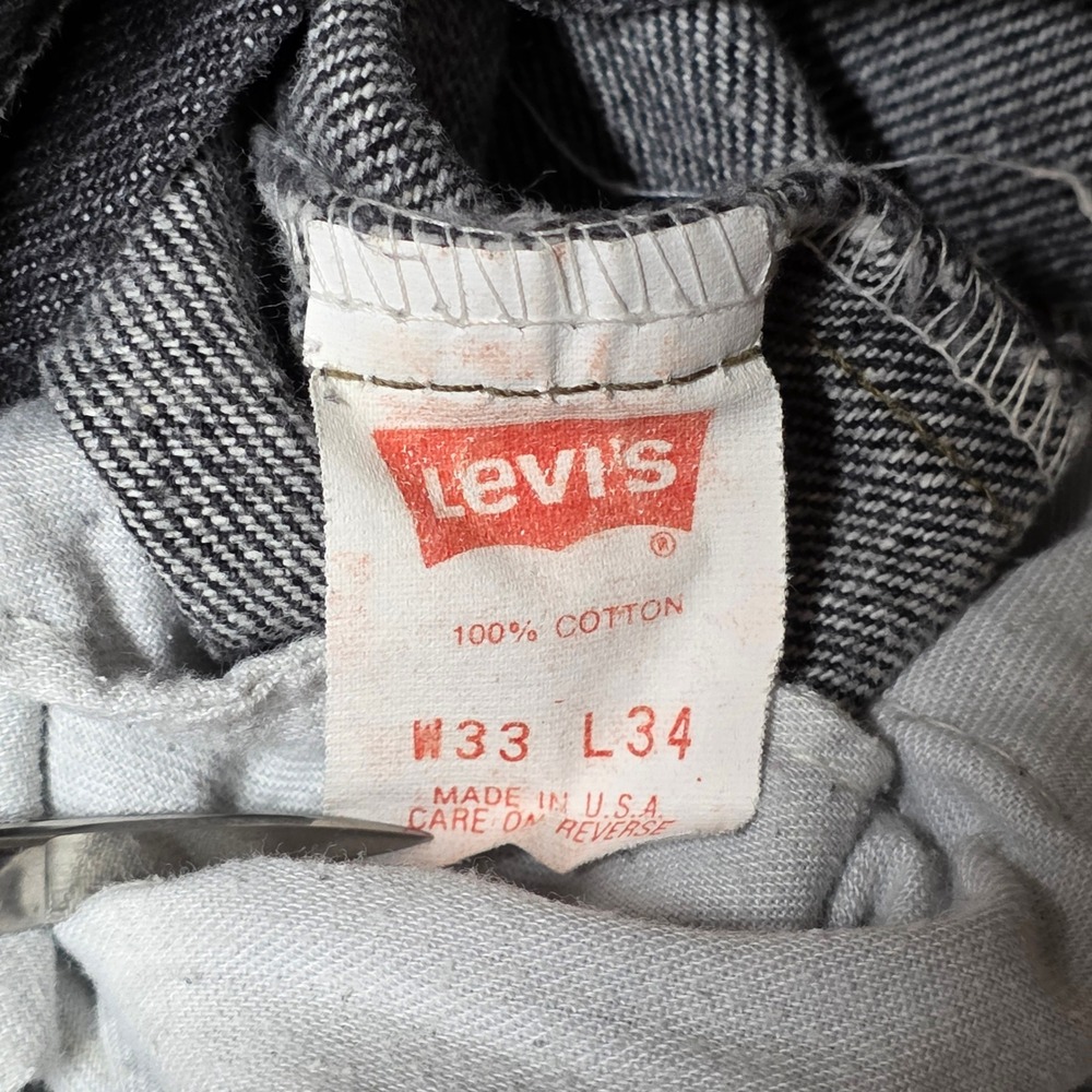 Levi Strauss & Co Mens 550 Jeans Black Wash Relaxed Fit Denim Size 32x30 - Picture 5 of 12